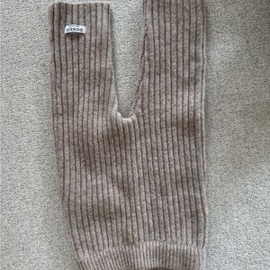 Donsje Taupe Ribbed Knit Pants